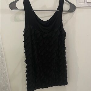 Elegant Black Layered Tank Top